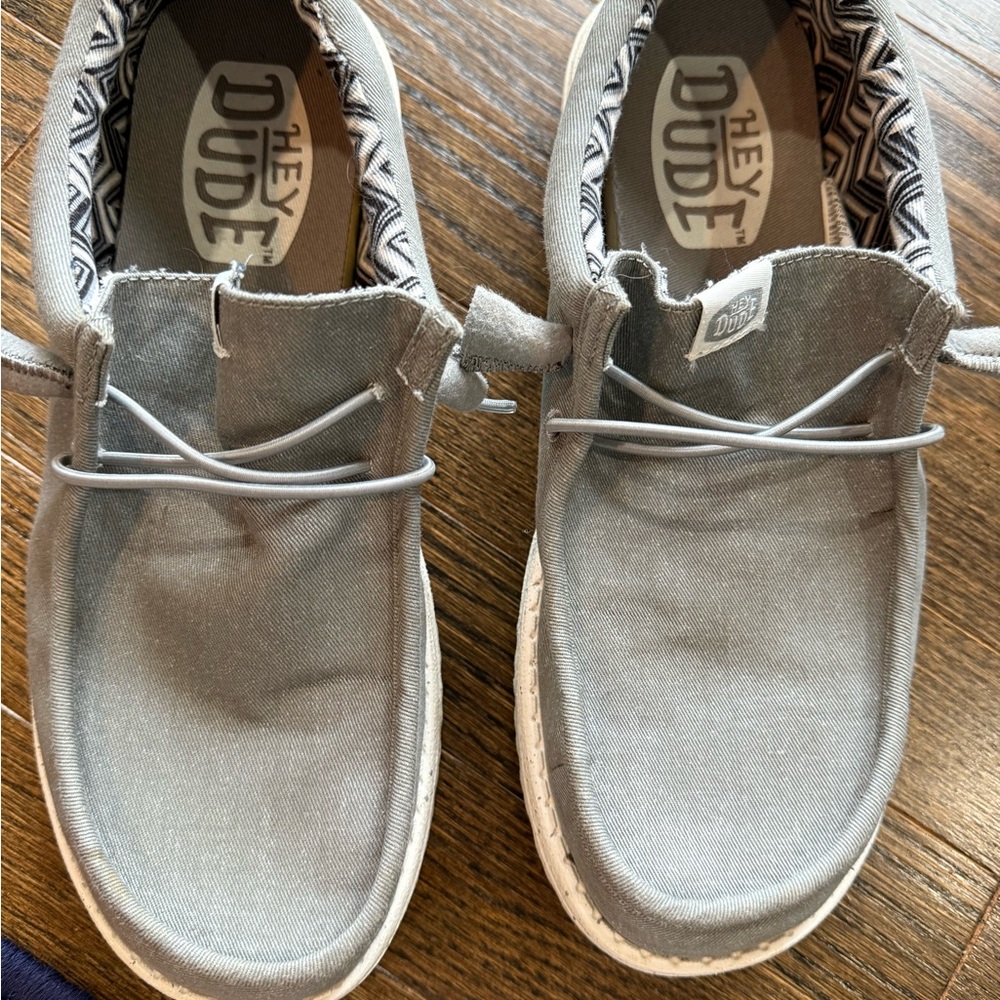 Hey Dude Light Gray Shoes size 8 men